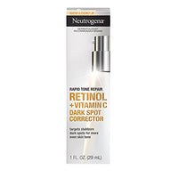 Neutrogena Rapid Tone Repair Dark Spot Corrector Face Serum with Hyaluronic Acid, Retinol & Vitamin C, Daily Anti Wrinkle Retinol Serum & Dark Spot Corrector to Brighten & Even Tone, 1 oz