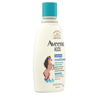 Aveeno Baby Kids Curly Hair Conditioner With Oat Extract & Shea Butter, Gently Nourishes & Hydrates For Defined Curls, Tear-Free & Suitable For Sensitive Skin, Hypoallergenic, 12 Fl. Oz, 1 Count