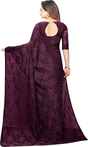 Avantika Fashion Women's Jacquard Russell Net Saree With blouse piece