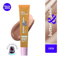 Blue Heaven Butter & Balm (15 Gm) Peptide based Tinted Lip Balm with SPF 20 PA++| Infused with Cupuacu Butter | Smoothing & Moisturizing | UVA/UVB Rays Protection | Cocoa