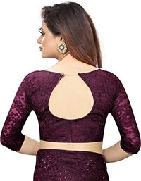 Avantika Fashion Women's Jacquard Russell Net Saree With blouse piece