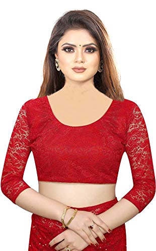 Avantika Fashion Women's Jacquard Russell Net Saree With blouse piece