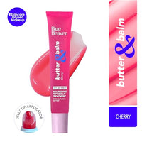 Blue Heaven Butter & Balm (15 Gm) Peptide based Tinted Lip Balm with SPF 20 PA++| Infused with Cupuacu Butter | Smoothing & Moisturizing | UVA/UVB Rays Protection | Cherry