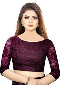 Avantika Fashion Women's Jacquard Russell Net Saree With blouse piece