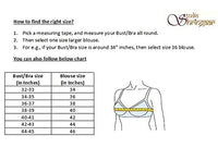 X3 Women's Viscose Elbow Length Sleeves Soft Brocade Padded Saree Blouse