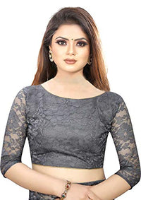 Avantika Fashion Women's Jacquard Russell Net Saree With blouse piece