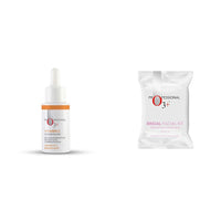 O3+ Vitamin C Serum Glow- Face & Neck Serum- Combination Skin-30ml & O3+ Bridal Facial Kit for Radiant & Glowing Skin - Suitable for All Skin Types (120g Combo