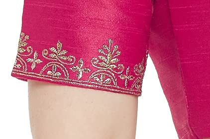 X3 Women's Polyester Sleeve Readymade Saree Blouse