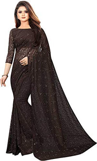 Avantika Fashion Women's Jacquard Russell Net Saree With blouse piece