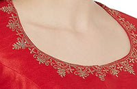 X3 Women's Polyester Sleeve Readymade Saree Blouse