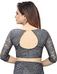 Avantika Fashion Women's Jacquard Russell Net Saree With blouse piece
