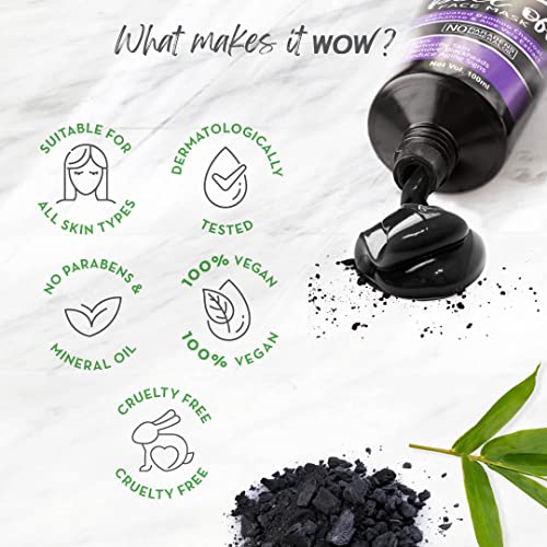 Wow Skin Science Activated Charcoal Peel Off Mask For Blackheads/Pimples/Acne - No Parabens & Mineral Oils, 100 Ml