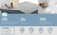 SleepLux Durable Inflatable Air Mattress with Built-in Pump, Pillow and USB Charger King 22