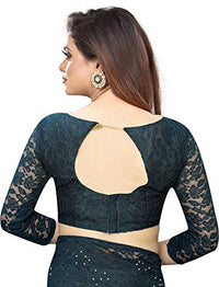 Avantika Fashion Women's Jacquard Russell Net Saree With blouse piece
