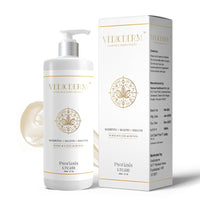 VEDICDERM Psoréa Cream with 2% Bakuchi Extract Skin Barrier Repair | Itching and Dryness Control | Natural, Chemical Free Formula for Psoriatic skin (200ml, Pack of 1)