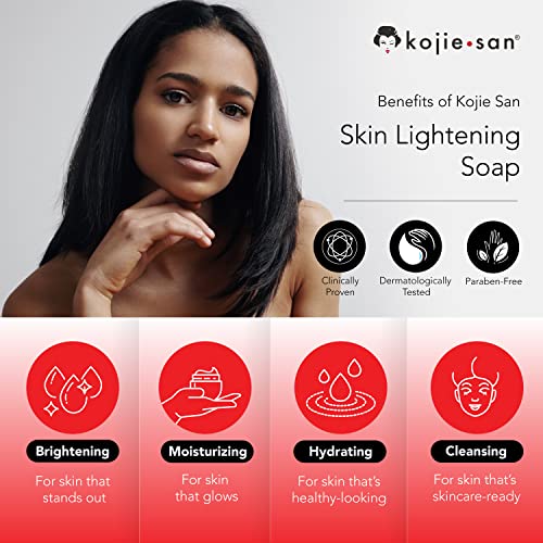 Kojie San Original Facial Beauty Soap - 65G, 3 Bars Per Pack - Guaranteed Authentic