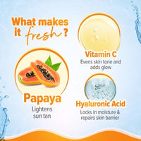 Aqualogica Glow+ Dewy Sunscreen SPF 50 PA++++ with Papaya & Vitamin C | For Dry, Sensitive, Oily & Combination Skin | UVA/B & Blue Light Protection | Travel Friendly | For Men & Women | 30g