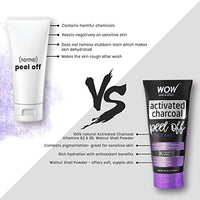 Wow Skin Science Activated Charcoal Peel Off Mask For Blackheads/Pimples/Acne - No Parabens & Mineral Oils, 100 Ml
