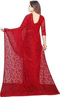 Avantika Fashion Women's Jacquard Russell Net Saree With blouse piece