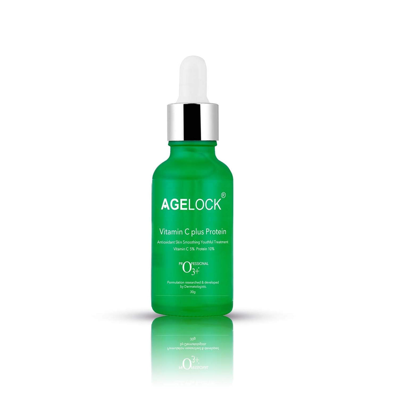 O3+ Agelock Vitamin C Protein Serum Antioxidant Anti-ageing Fine Lines & Wrinkle Removal Skin Smoothing for All Skin Types, 30g