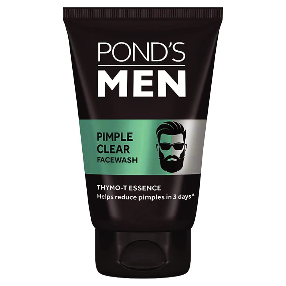 POND's Men Pimple Clear Facewash Reduces Pimples In 3 Days, 100 G & Men's Energy Bright Face Wash Coffee Beans Bright Skin, 100G