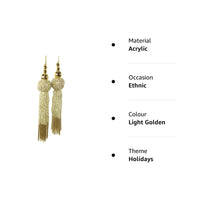 Trendy and Ethnic Acrylic Pearls Tassel Women's Ethnic Work Hanging Latkan for Sareepallu Blouse Dupatta Lehenga (Set of 1 Pairs)