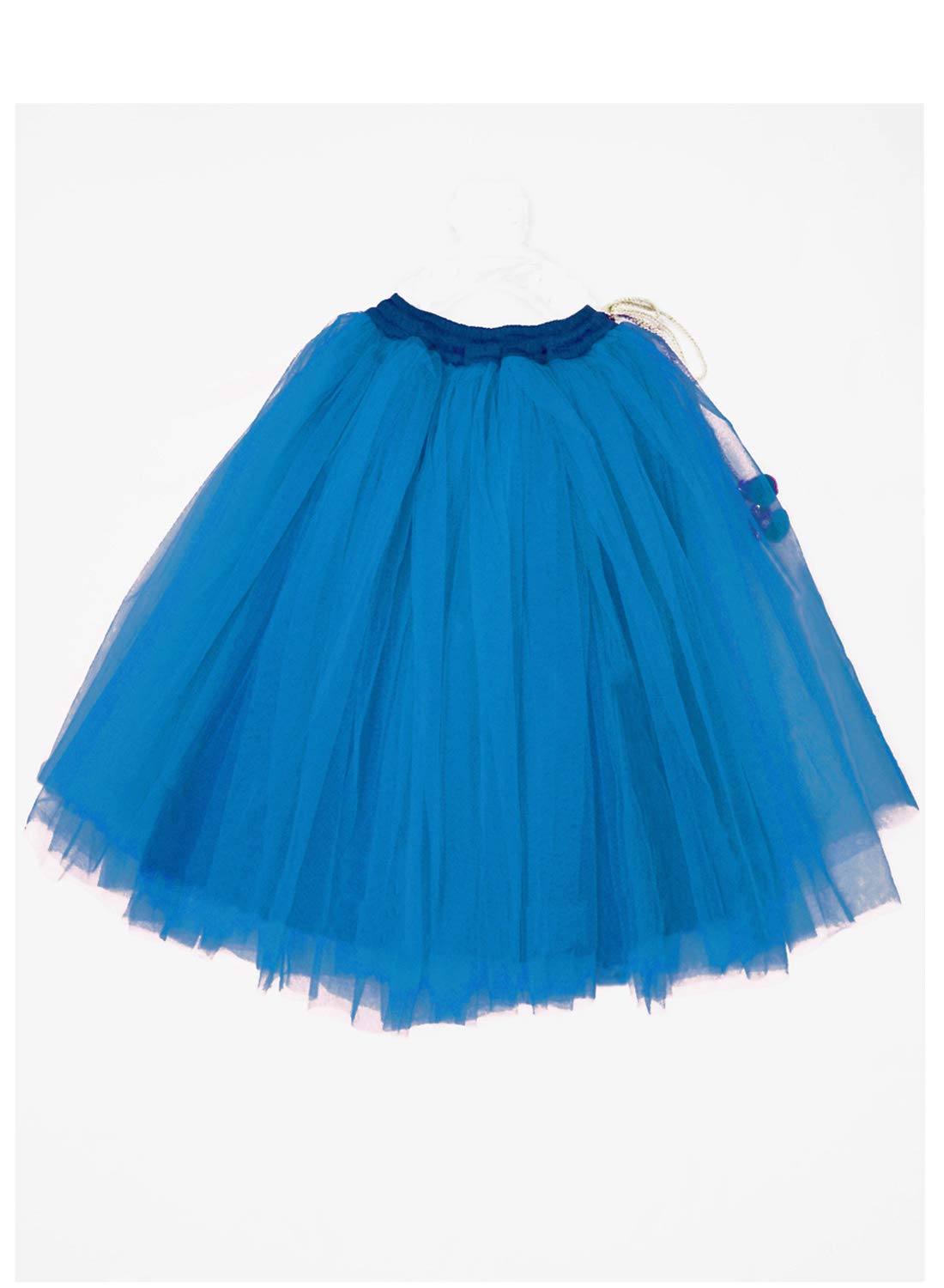 A.T.U.N Girls Lehenga Choli Multi-Turquoise