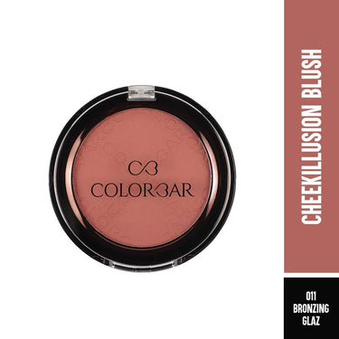 Colorbar Cheekillusion Blush, Bronzing Glaze | Lightweight, silky texture | Highly-buildable and blendable | Powder blush| Suitable for all skin types
