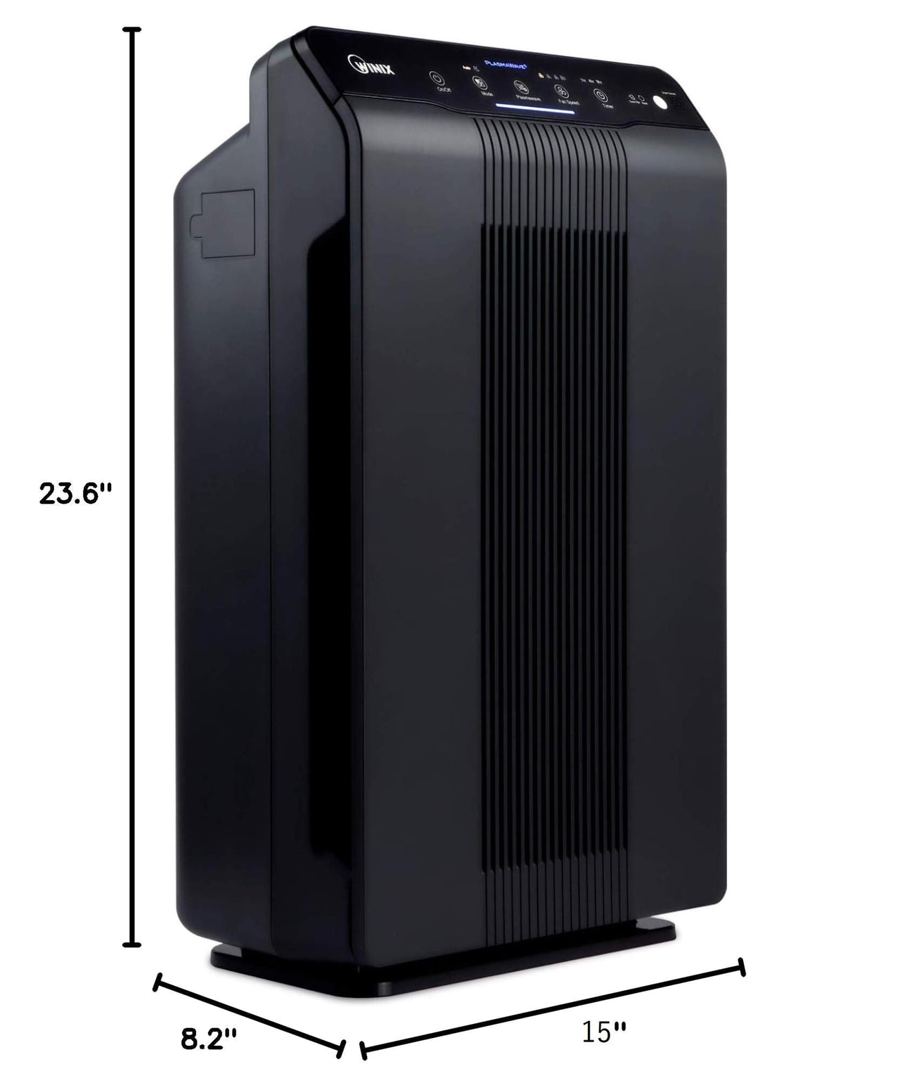 WINIX AM80 Air Purifier for Home Large Room Up to 1740 Ft² in 1 Hr With Air Quality Monitor, True HEPA, Advanced Odor Control Carbon Filter and Auto Mode, Captures Pet Allergies, Smoke, Dust Dark Gray