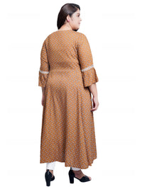 Yash Gallery Women's Rayon Floral Printed A-Line Kurta for Women