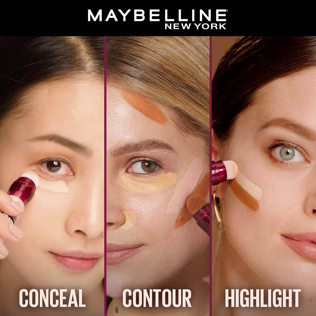 Maybelline New York Instant Age Rewind Dark Circles Treatment Concealer - Honey, Packed with Goji Berry & Haloxyl, Bright & Refreshed eyes, Erase dark circles & fine lines, Long Lasting Concealer | 6g