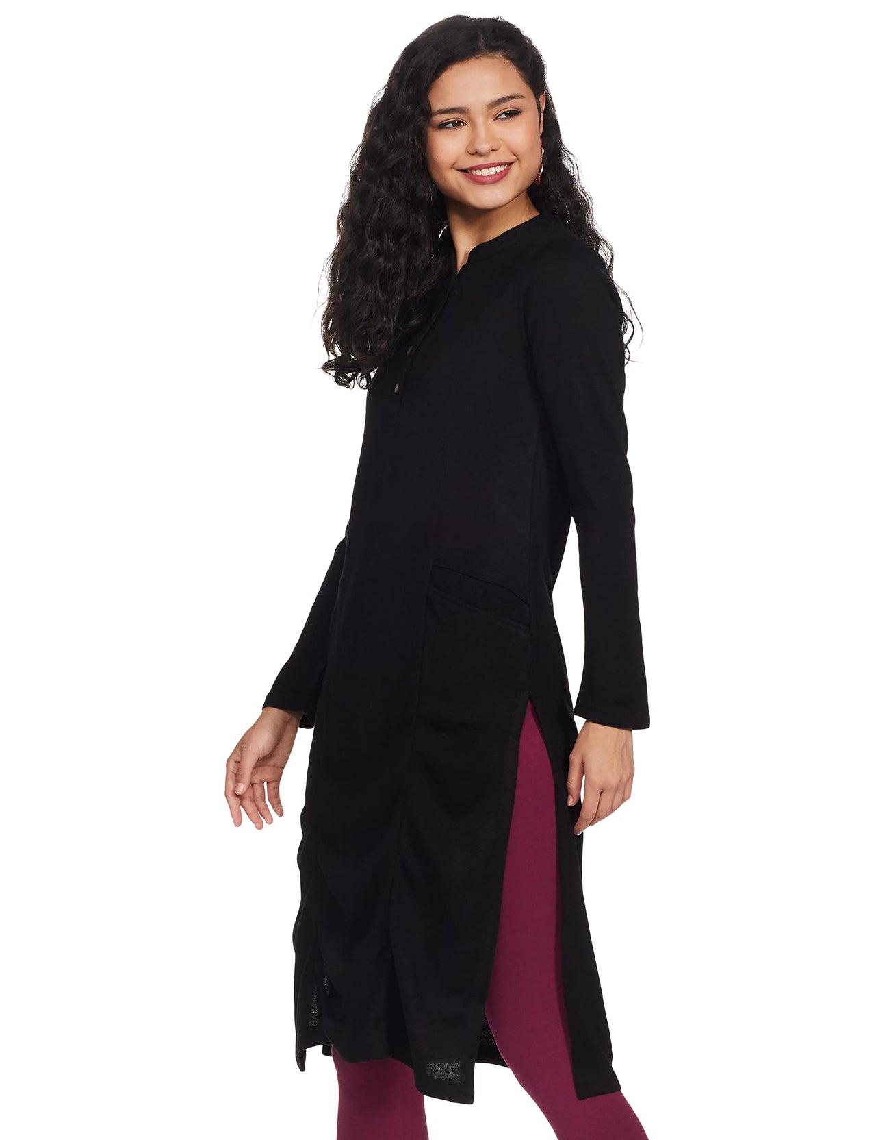 Amazon Brand - Myx Women Kurta Black