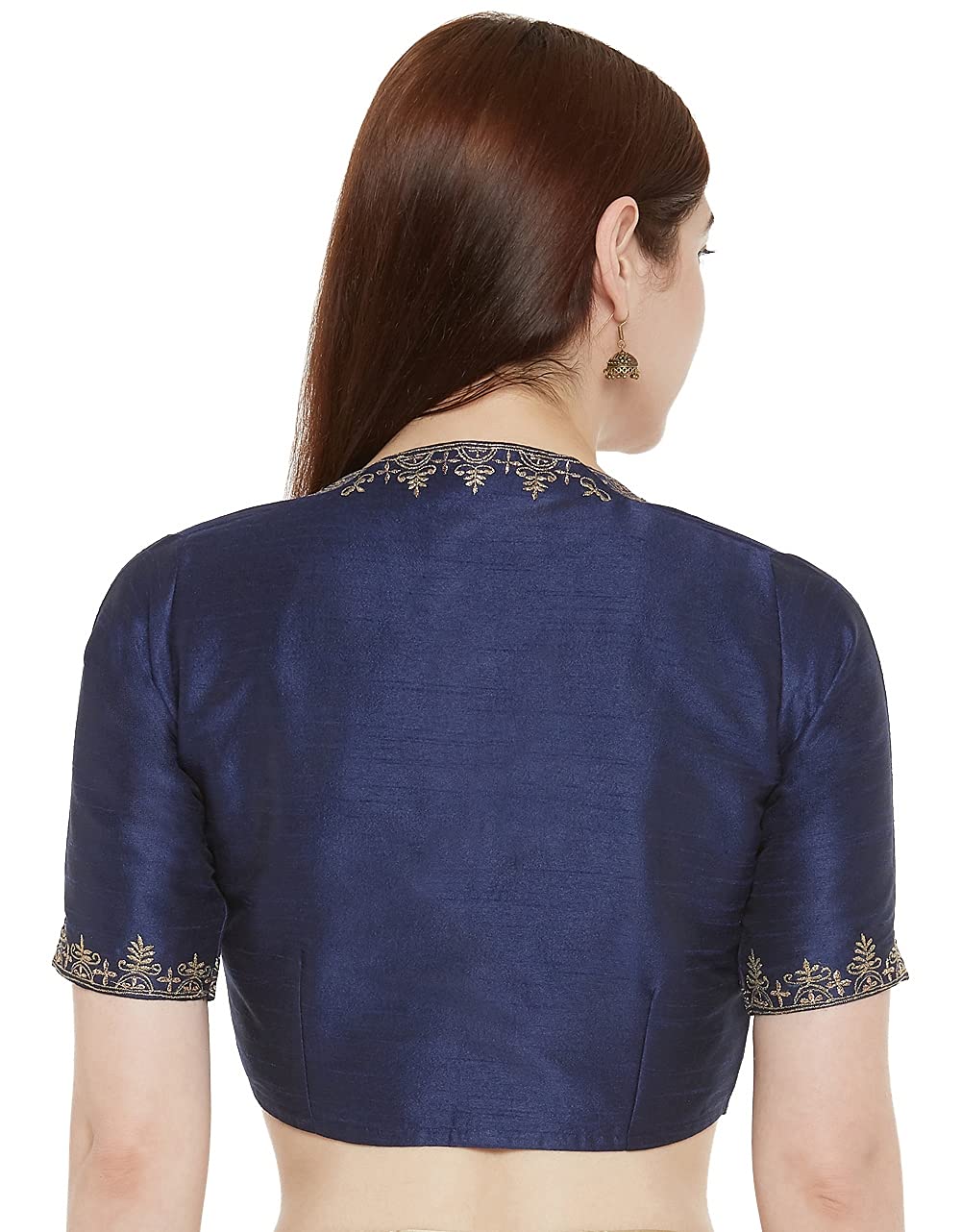 X3 Women's Polyester Sleeve Readymade Saree Blouse