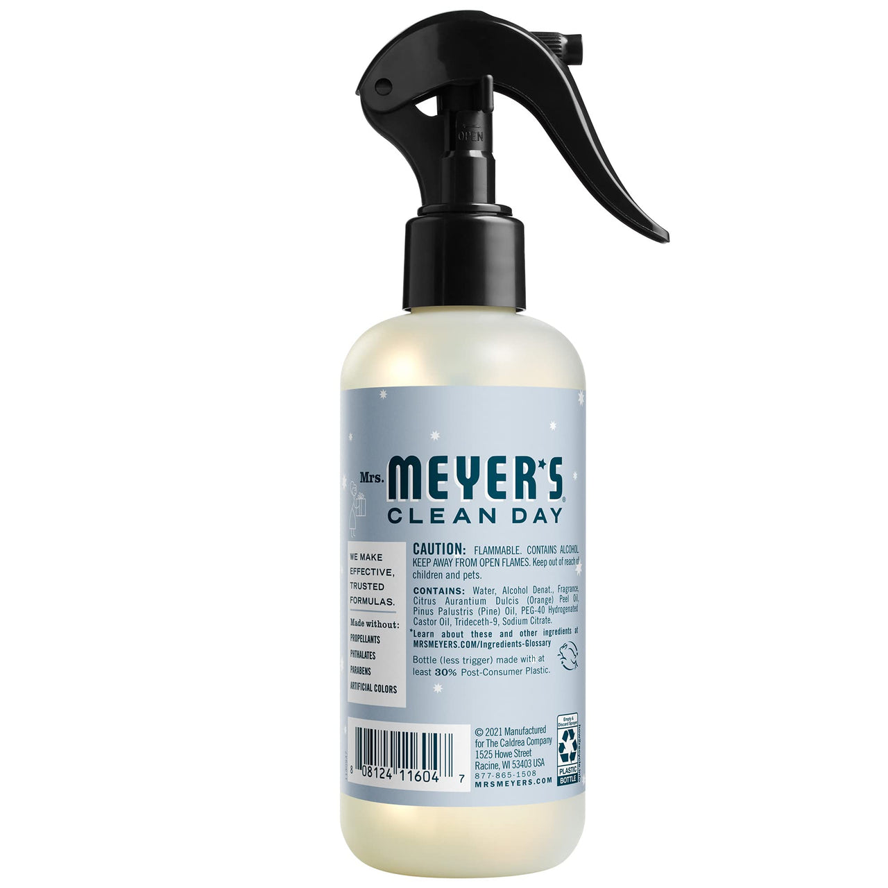 MRS. MEYER's CLEAN DAY Room and Air Freshener Spray, Non-Aerosol Spray Bottle Infused with Essential Oils, Lemon Verbena, 8 fl. oz - Pack of 3 8 Fl Oz (Pack of 3)