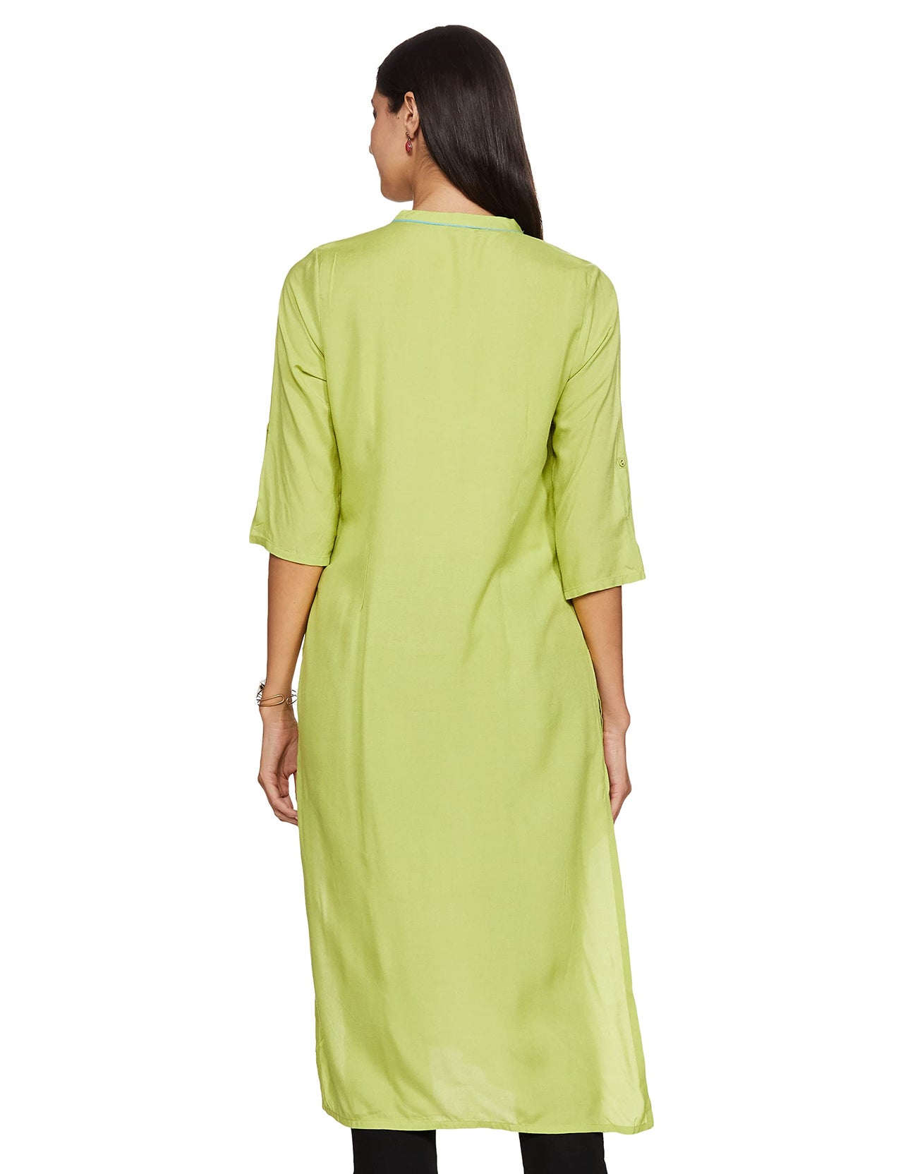 Aurelia Women's Rayon Straight Kurta