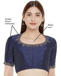 X3 Women's Polyester Sleeve Readymade Saree Blouse