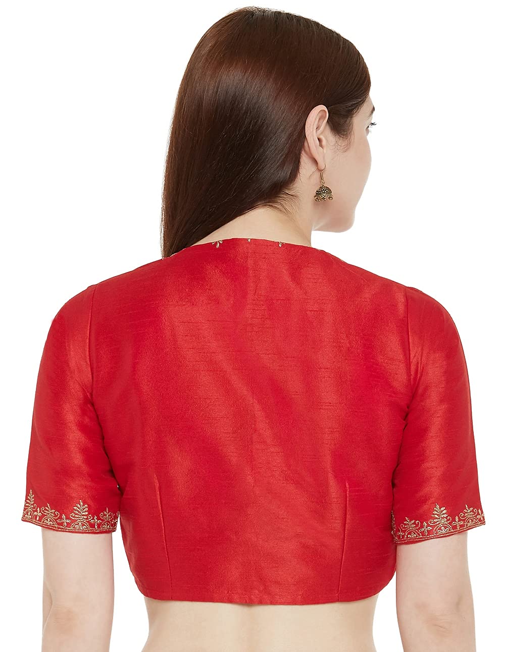 X3 Women's Polyester Sleeve Readymade Saree Blouse