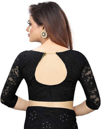 Avantika Fashion Women's Jacquard Russell Net Saree With blouse piece