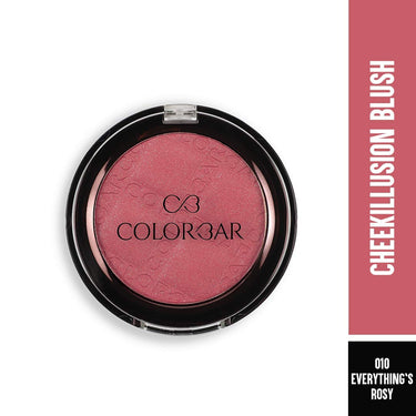 Colorbar Cheekillusion Blush, Everything's  Rosy | Lightweight, silky texture | Highly-buildable and blendable | Powder blush| Suitable for all skin types