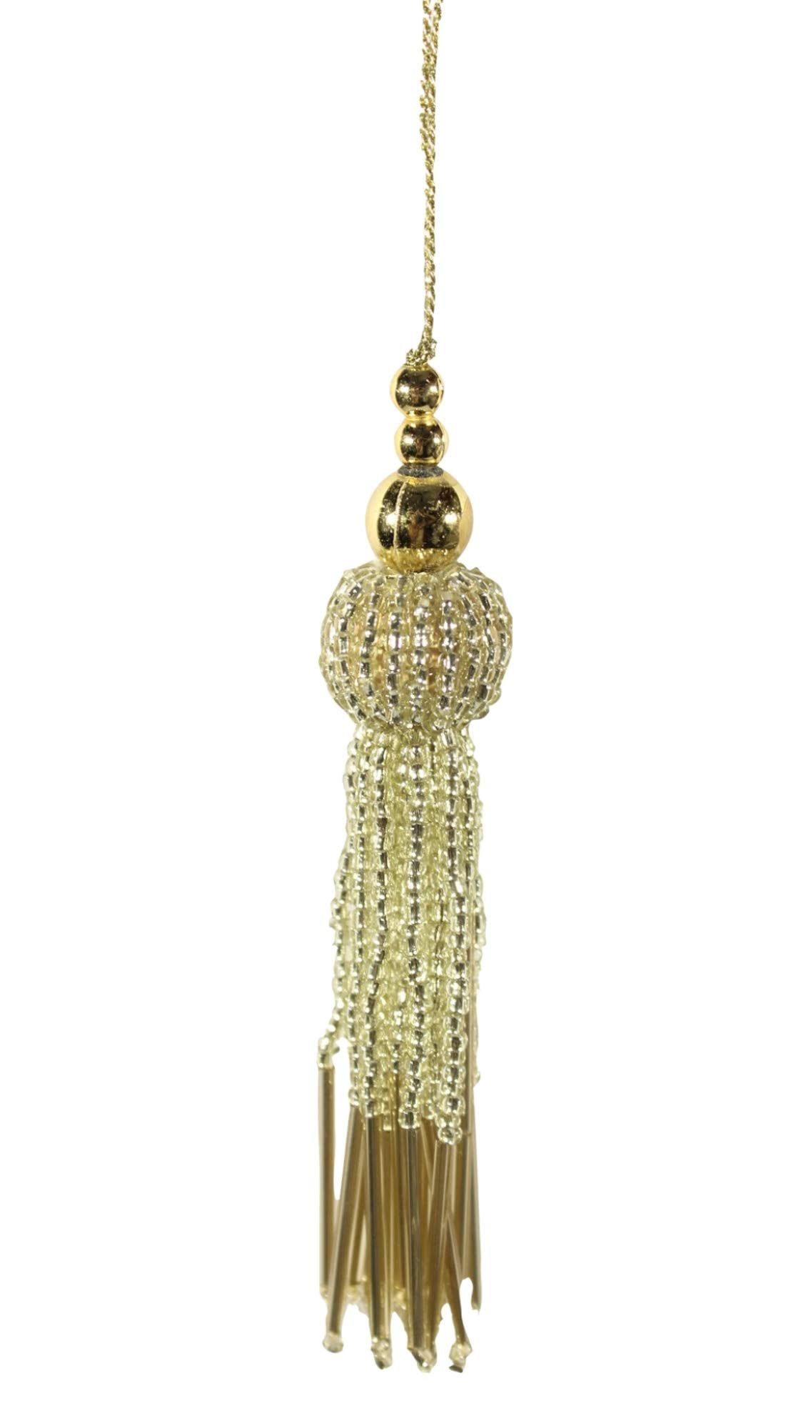 Trendy and Ethnic Acrylic Pearls Tassel Women's Ethnic Work Hanging Latkan for Sareepallu Blouse Dupatta Lehenga (Set of 1 Pairs)