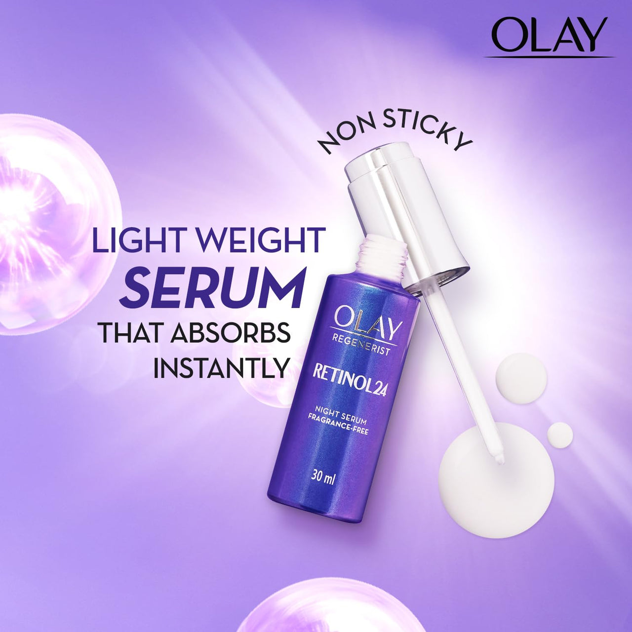 Olay Retinol Kit For Overnight Repair | Retinol Serum With Free Cleanser | Plumper, Younger Looking Skin | 24H Hydration | Fragrance Free | Normal, Oily,Dry,Combination Skin |Pack Of 2
