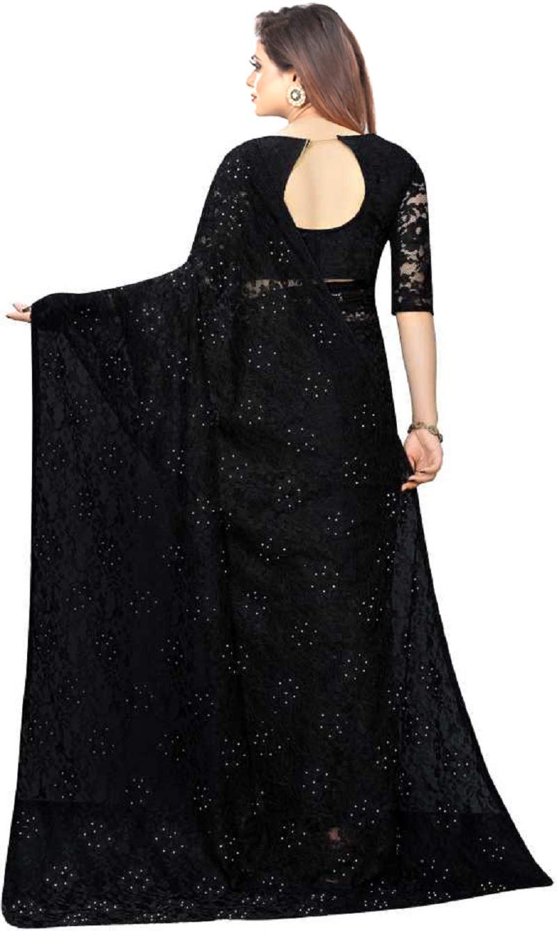 Avantika Fashion Women's Jacquard Russell Net Saree With blouse piece