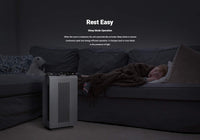 WINIX AM80 Air Purifier for Home Large Room Up to 1740 Ft² in 1 Hr With Air Quality Monitor, True HEPA, Advanced Odor Control Carbon Filter and Auto Mode, Captures Pet Allergies, Smoke, Dust Dark Gray