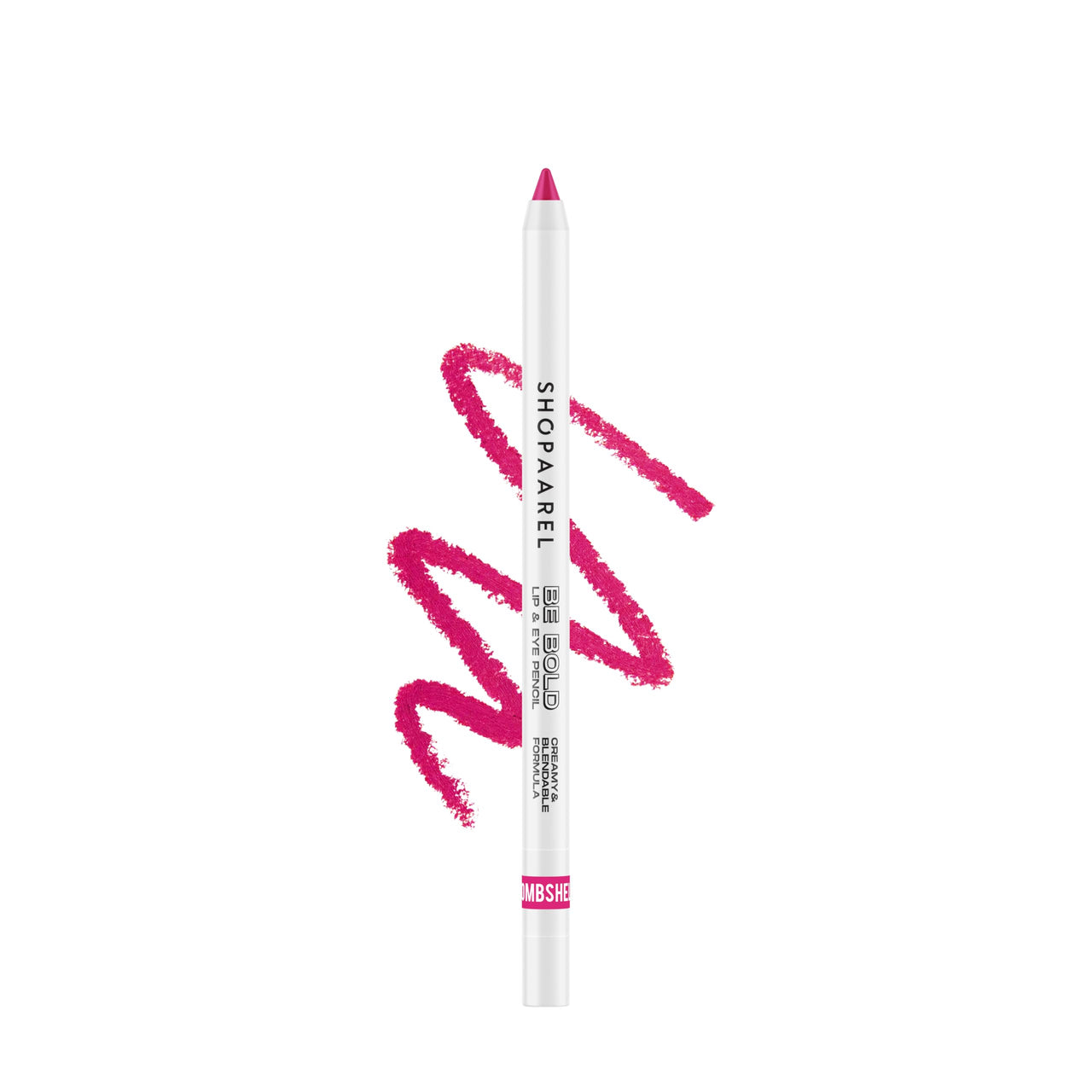 SHOPAAREL BE BOLD Lip & Eye Pencil, 2-in-1 Lip & Eye Liner, Creamy & Blendable, Lip Liner, Built-In Sharpener, Matte Finish, Eye Liner, Intense Pigment, Smudge-Proof, Long Lasting-0.4 Gm, Bombshell