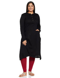 Amazon Brand - Myx Women Kurta Black