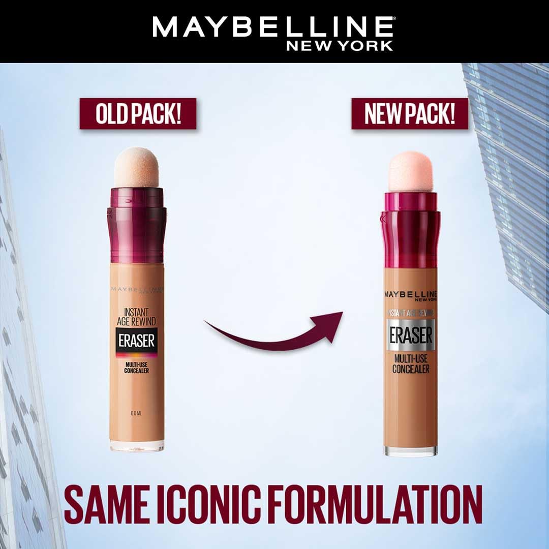 Maybelline New York Instant Age Rewind Dark Circles Treatment Concealer - Sand, Packed with Goji Berry & Haloxyl, Bright & Refreshed eyes, Erase dark circles & fine lines, Long Lasting Concealer | 6g