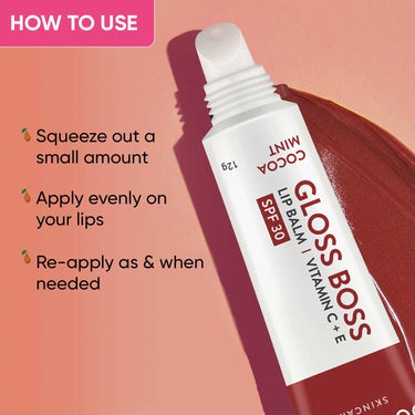 Dot & Key Cocoa Lip Balm with Shea Butter (12gm) for Naturally Glowing and Hydrated Lips | With SPF 30 for Sun Protection + Vitamin C + E | Lipbalm for Dry & Dark Lips | Lip Balm for Women