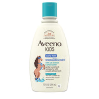 Aveeno Baby Kids Curly Hair Conditioner With Oat Extract & Shea Butter, Gently Nourishes & Hydrates For Defined Curls, Tear-Free & Suitable For Sensitive Skin, Hypoallergenic, 12 Fl. Oz, 1 Count