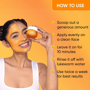 Dot & Key Mango Detan Tan Removal Clay Mask | Clay Mask for Face with Glycolic & Lactic | Great for All Skin Types | Fresh Juicy Mango Fragrance | 70gm