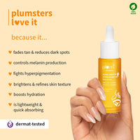 Plum 2% Alpha Arbutin & Hyaluronic Acid Face Serum | Fades Tan | Brightens Skin | Controls Melanin Production | with Yuzu Lemon & Licorice | Fragrance-Free | 100% Vegan | 30 ml